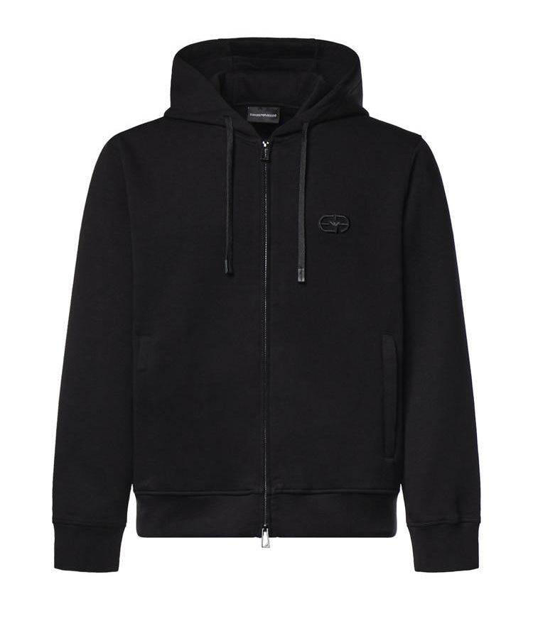 Felpa con zip in misto cotone AF10013 EM004538UC001 EMPORIO ARMANI 