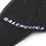 Berretto "Tilted Typo" in drill di cotone 854036 410B21000 BALENCIAGA 