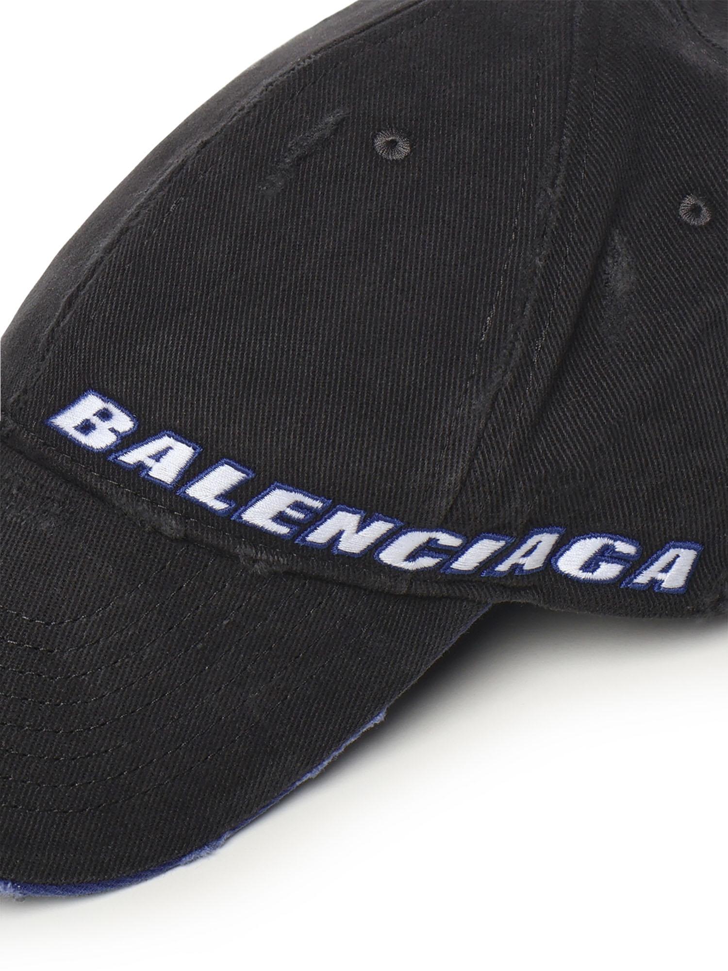 Berretto "Tilted Typo" in drill di cotone 854036 410B21000 BALENCIAGA 