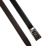 Cintura reversibile Gancini in pelle di vitello 670421 780463001 FERRAGAMO 