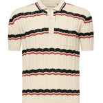 Polo VLogo in cotone a righe 7V3KP03X B0SBK6 VALENTINO GARAVANI 