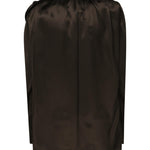 Blusa classica in seta con applicazione 1404250000 BROWN MAGDA BUTRYM 