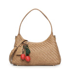 Borsa a spalla Zelda in pelle<BR/> 73BS9O603 ZELDASABBIA V° 73 