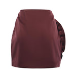 Minigonna in raso con fiore 114820 2734 ROTATE 