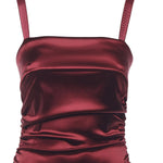 Abito drappeggiato in raso stretch F6TYJT FURADR2723 DOLCE & GABBANA 
