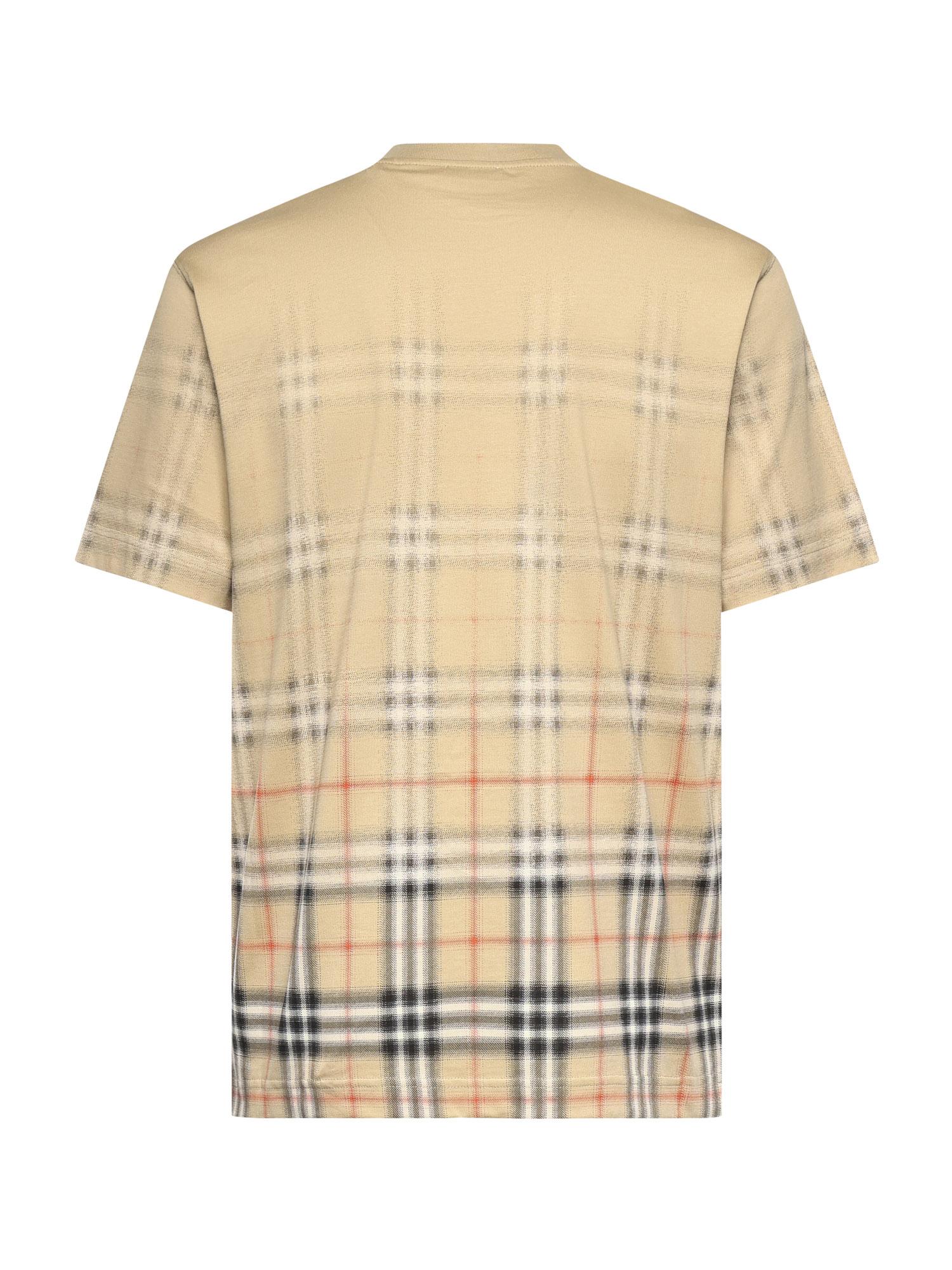 T-shirt in cotone Check sfumato 8119022 B9368 BURBERRY 