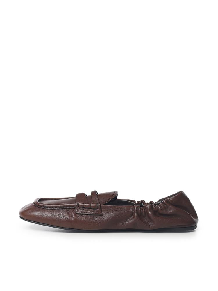 Mocassini Ruches in nappa 5D341E EFXF0NBL MIU MIU 