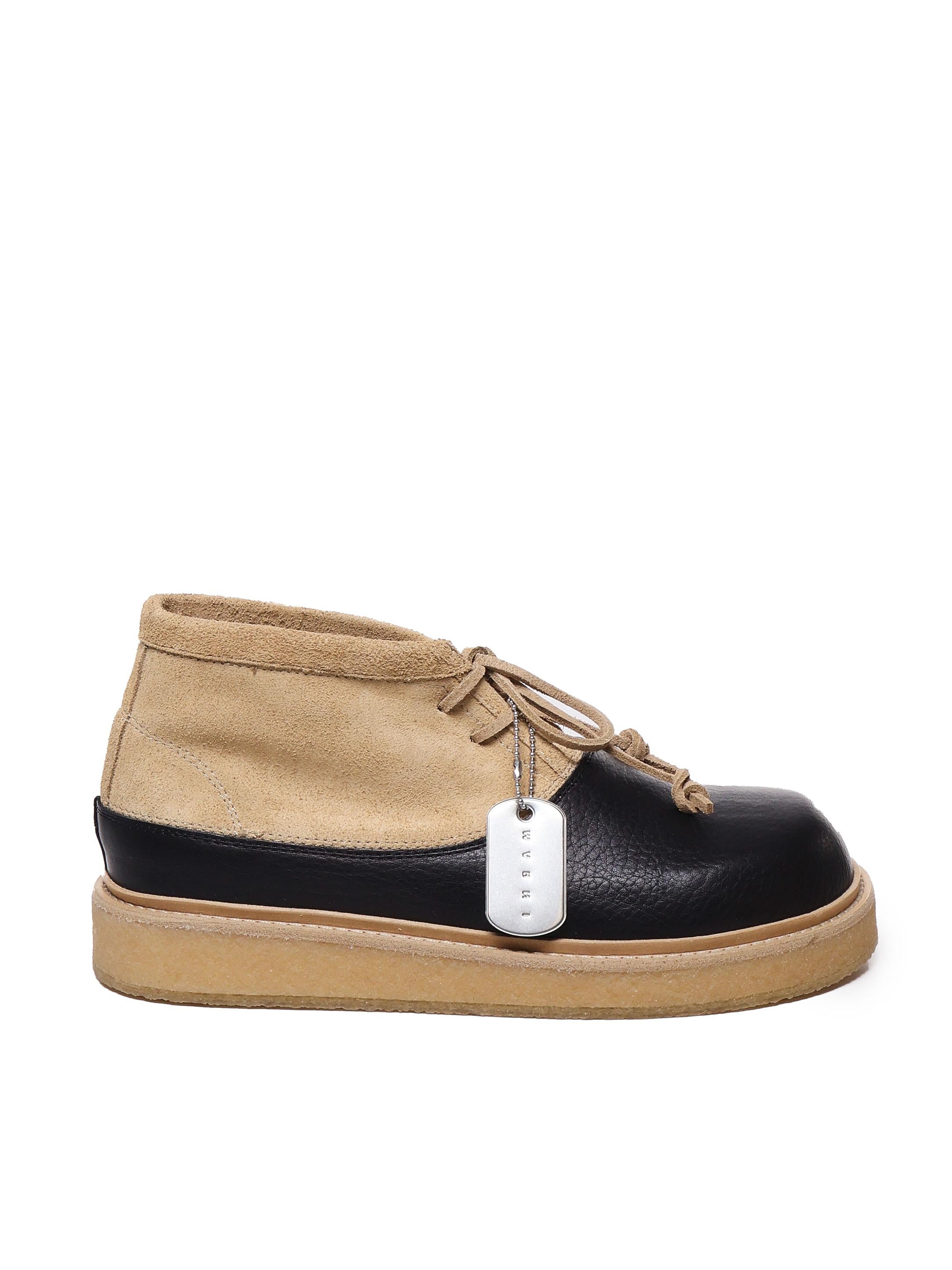 Tronchetto in pelle e suede TCMR006404 P7090ZO836 MARNI 