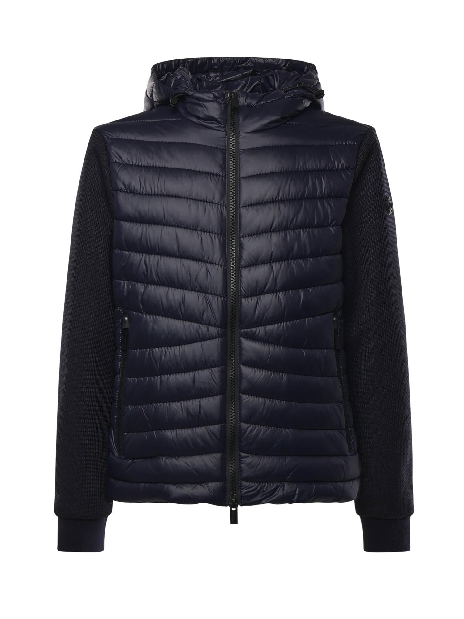 Giubbino con cappuccio e logo MK9940039 BLUE MARKUP 