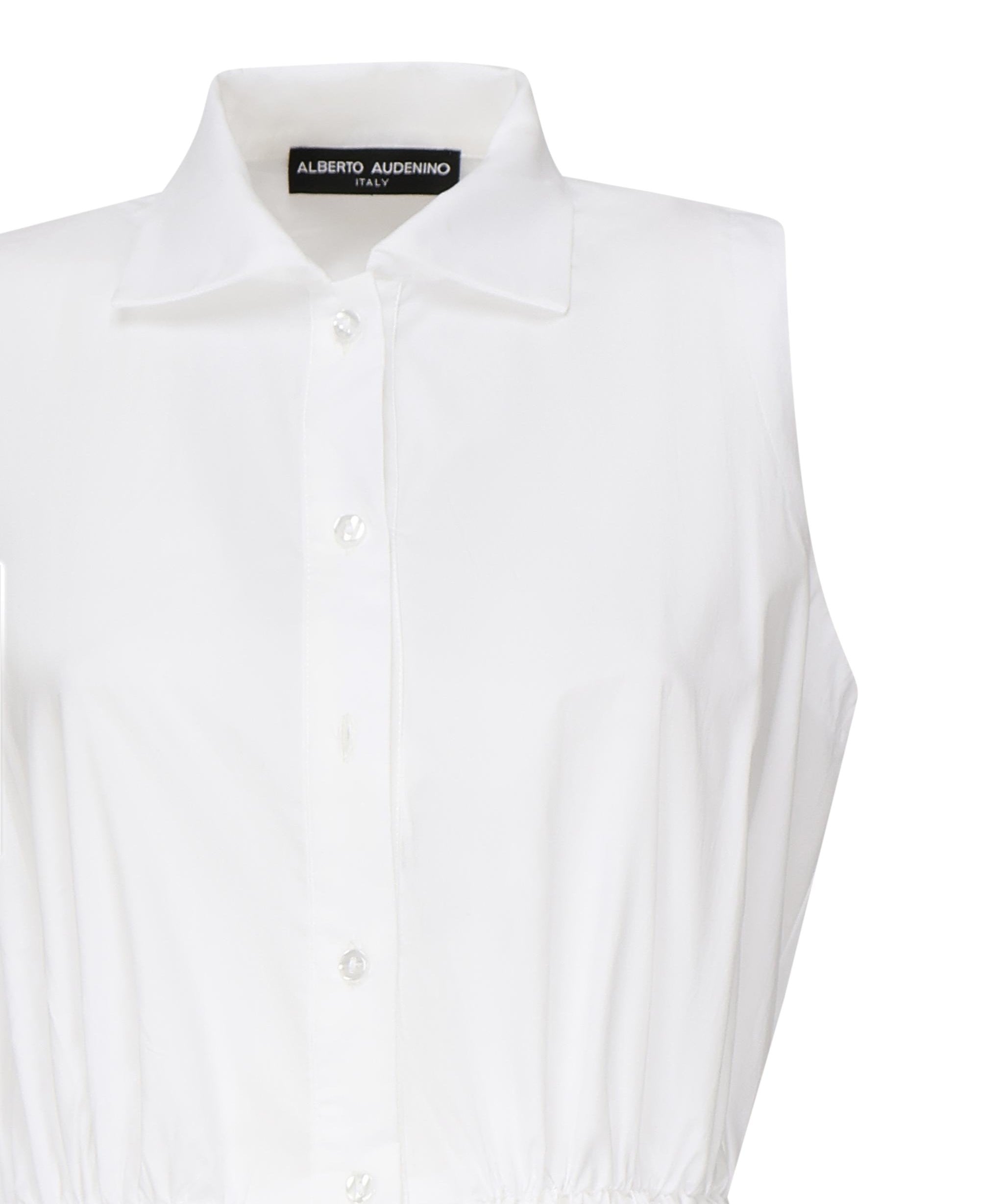 Vestito chemisier Lily in cotone AUS5LILYW WHITE ALBERTO AUDENINO 