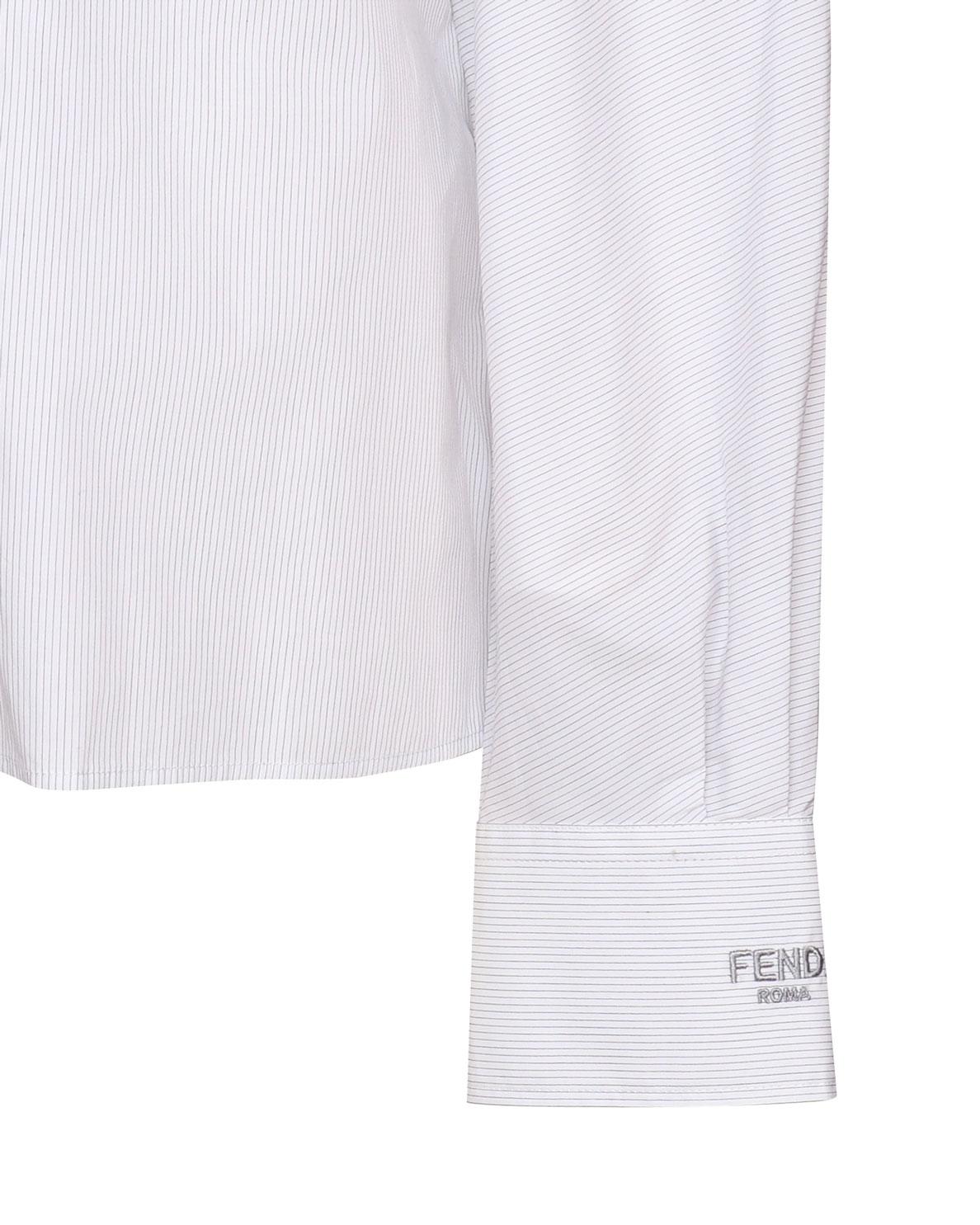 Camicia in cotone con vita accostata FS8204 AWZXF0ZNM FENDI 