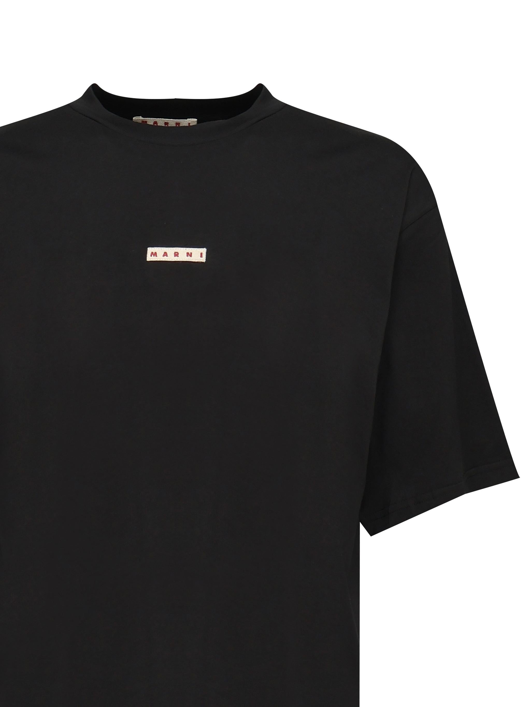 T-shirt con logo HUMU0223X6 UTCZ5700N99 MARNI 