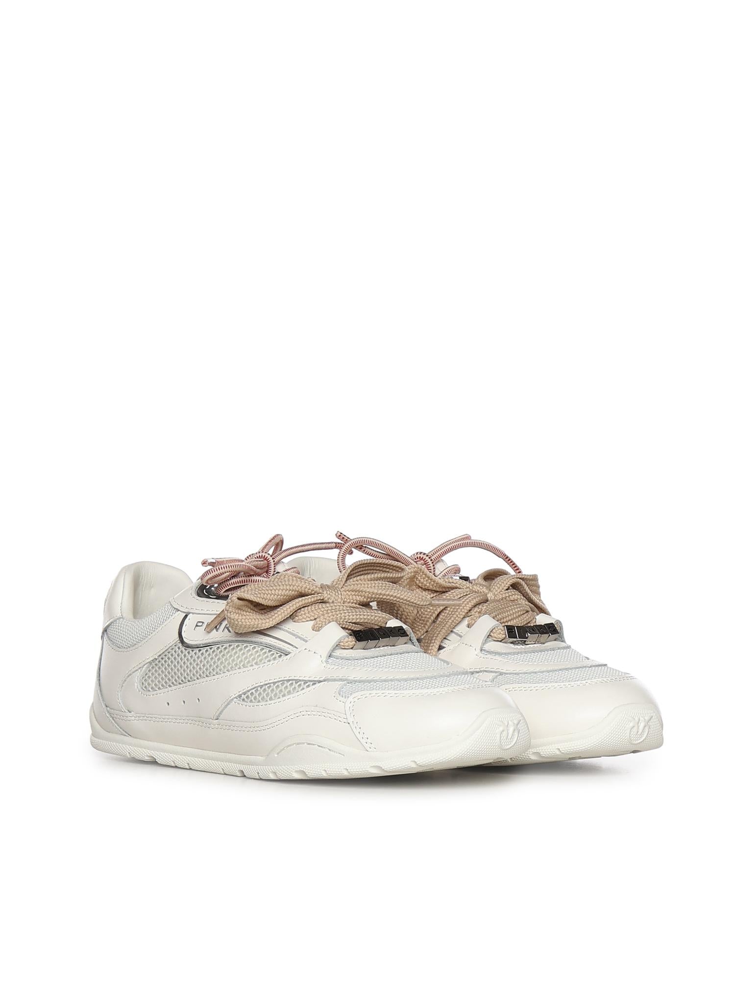 Sneakers con lacci doppi, cristallo e charm SS0185 P132Z1B PINKO 