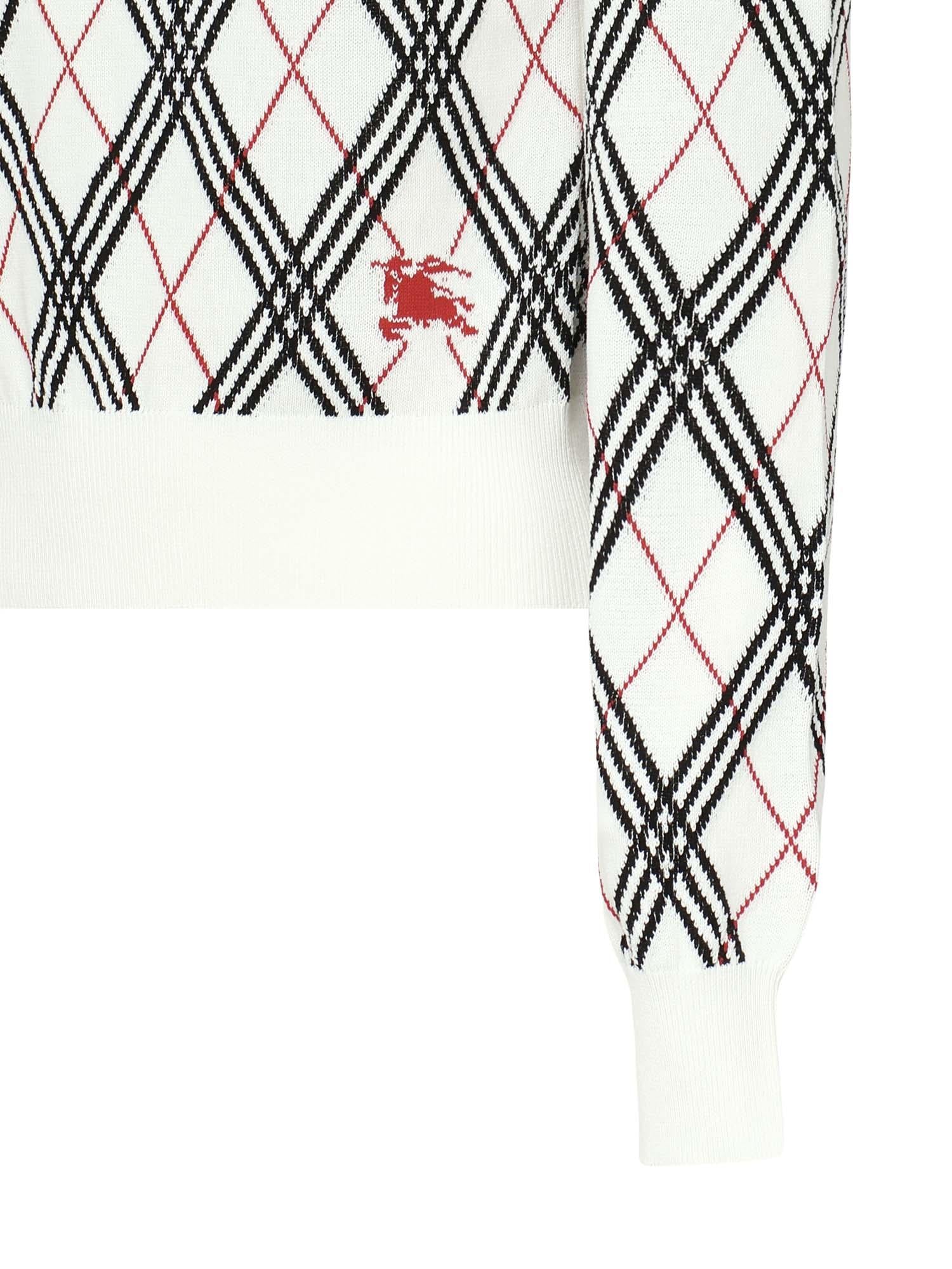 Pullover cropped Argyle<BR/> 8111468 A3282 BURBERRY 