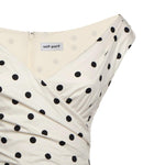 Abito midi in cotone a pois RS26209M C SELF-PORTRAIT 