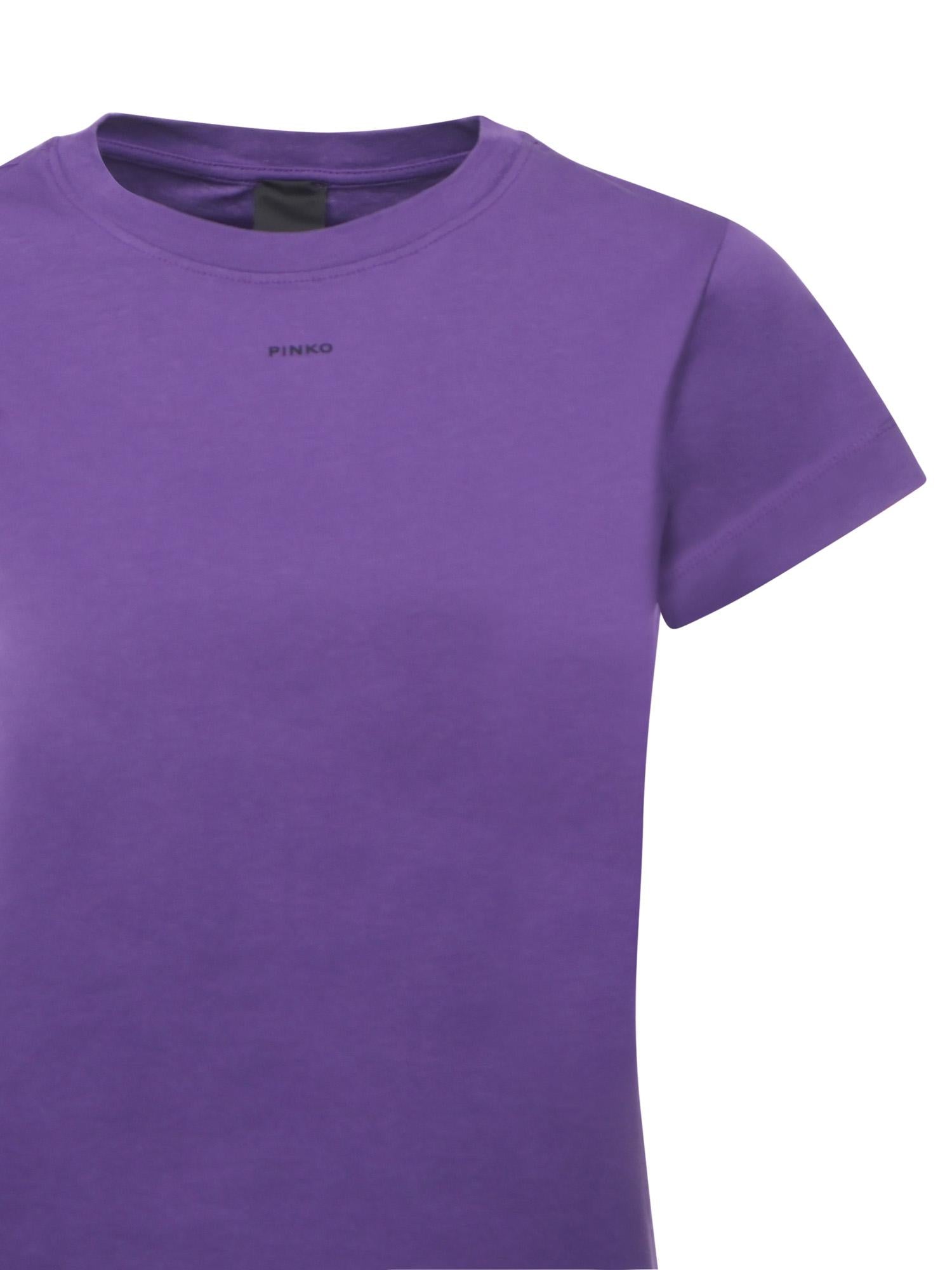 T-shirt con stampa logo 100373 A2REW79 PINKO 