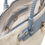 Borsa a spalla Rebecca 73BS8VY01 REBECCAOFF WHITE/AZZURRO V° 73 