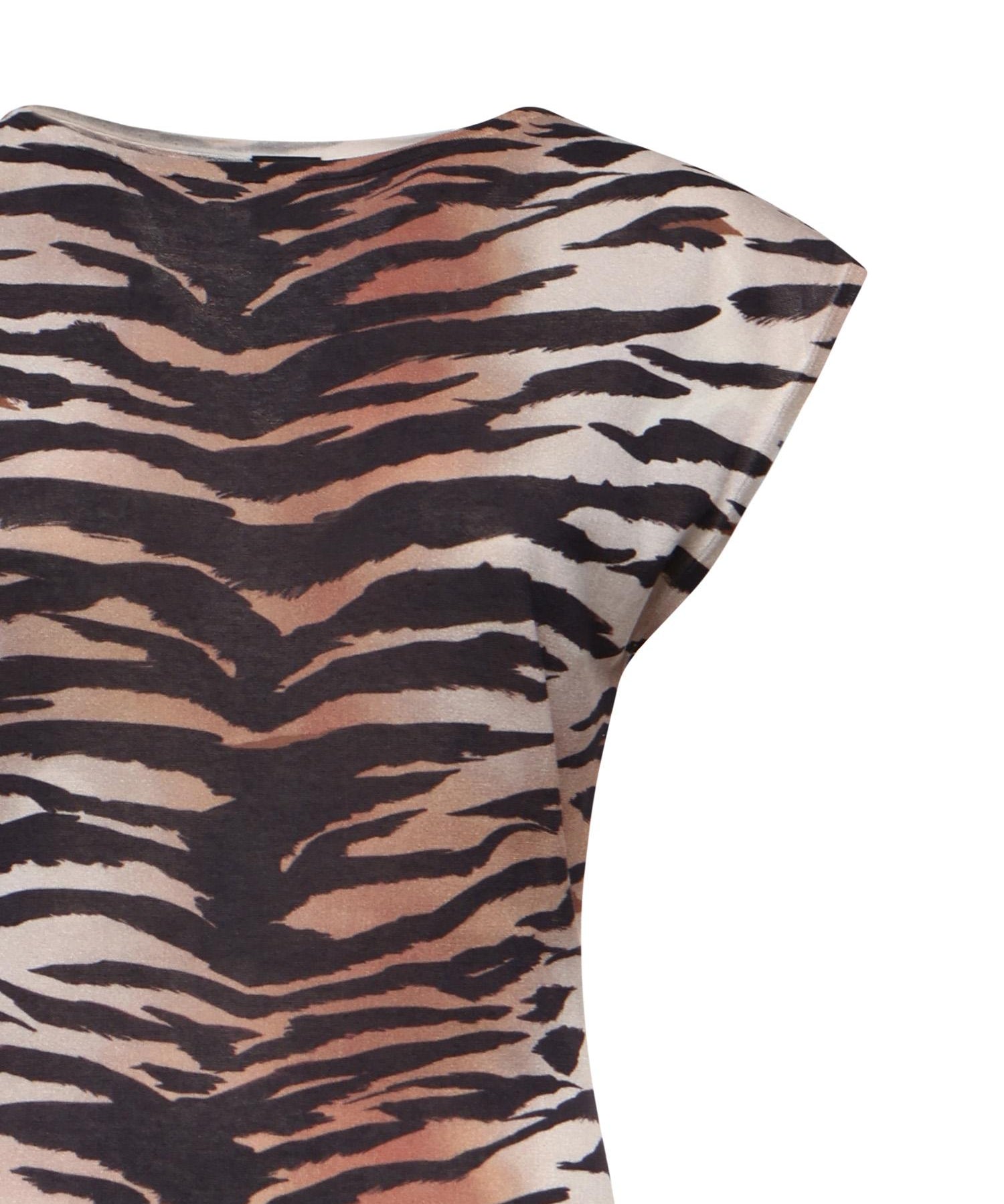Abito midi a tubino con stampa animalier 106371 A356ZC8 PINKO 