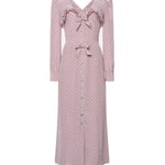 Abito midi a pois con volant FABX4314F4686 1941 ALESSANDRA RICH 