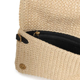 Pochette a tracolla Love Bag Click Soft Horizontal Mini in rafia 106023 A391C24Q PINKO 