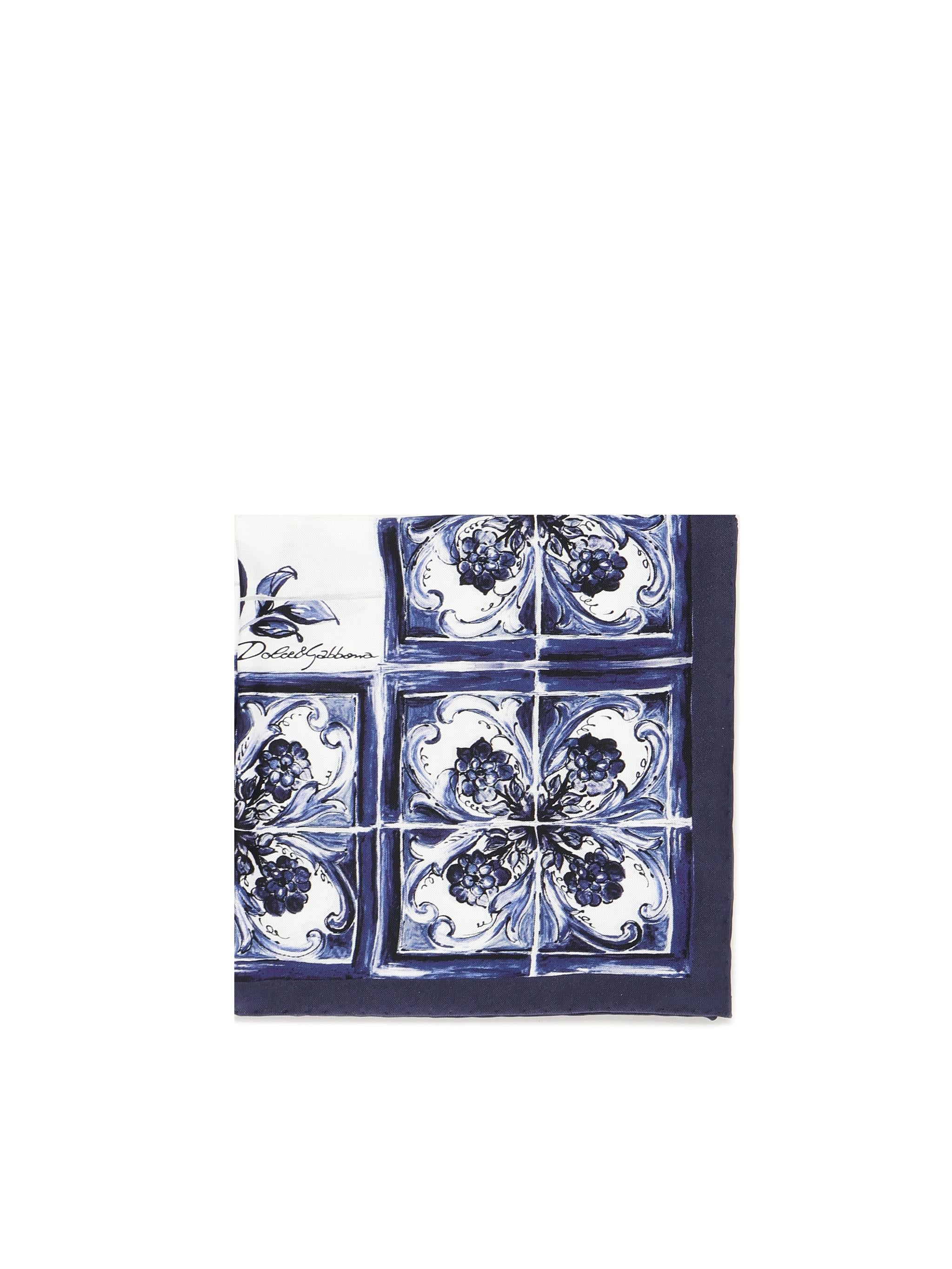 Foulard in twill stampa maiolica FN090R GDAOZHA3OA DOLCE & GABBANA 