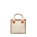 Borsa tote Responsability in canvas 73BS6AF02 RESPONSIBILITY BISNATURALE/CUOIO V° 73 