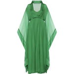 Abito lungo in seta con maniche ampie A04620115 394 ALBERTA FERRETTI 