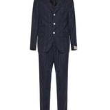 Abito monopetto gessato M75ABUD01TES0M091 11 ELEVENTY 