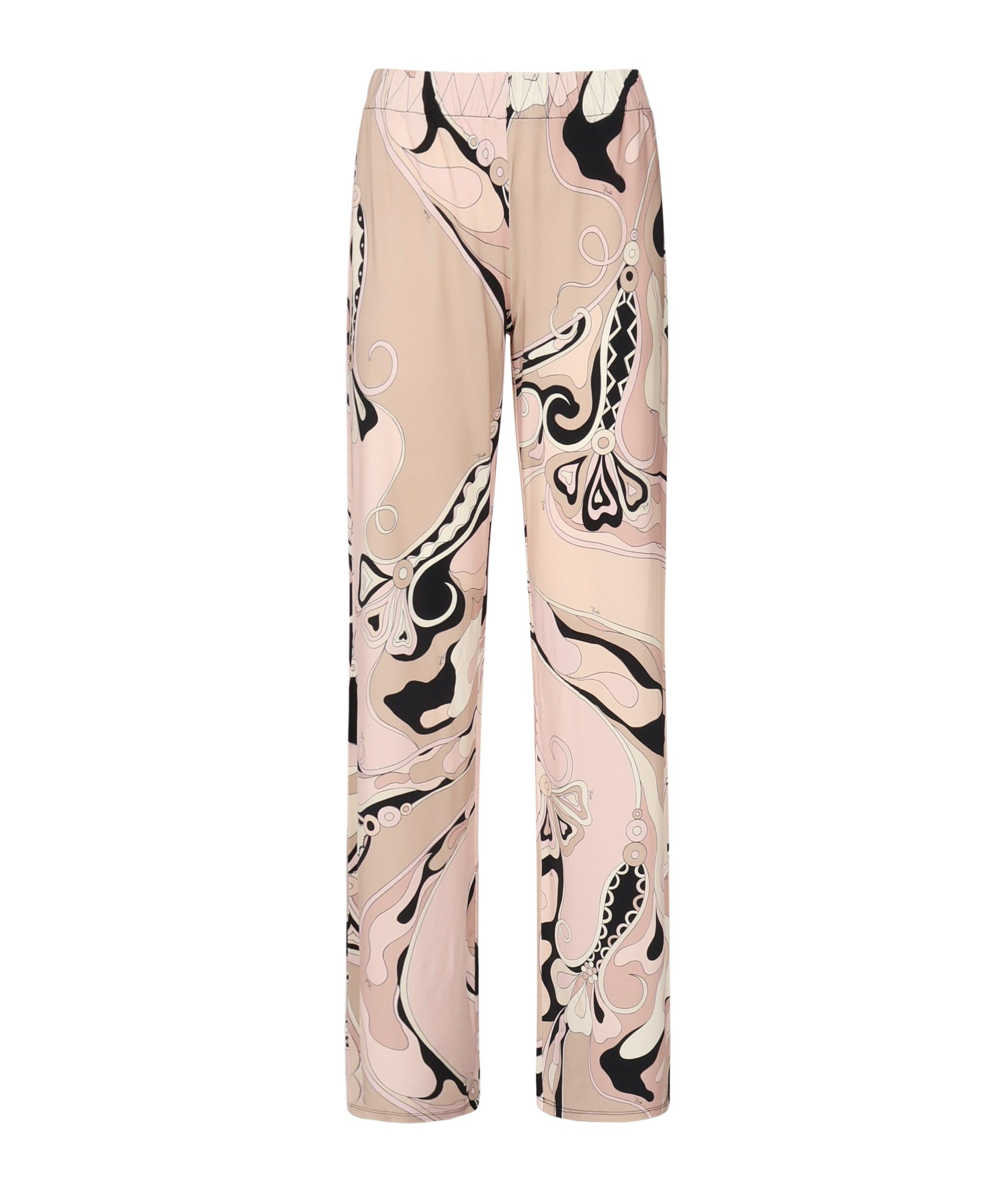 Pantaloni in jersey con stampa orchidee 5HJT31 5H737023 PUCCI 