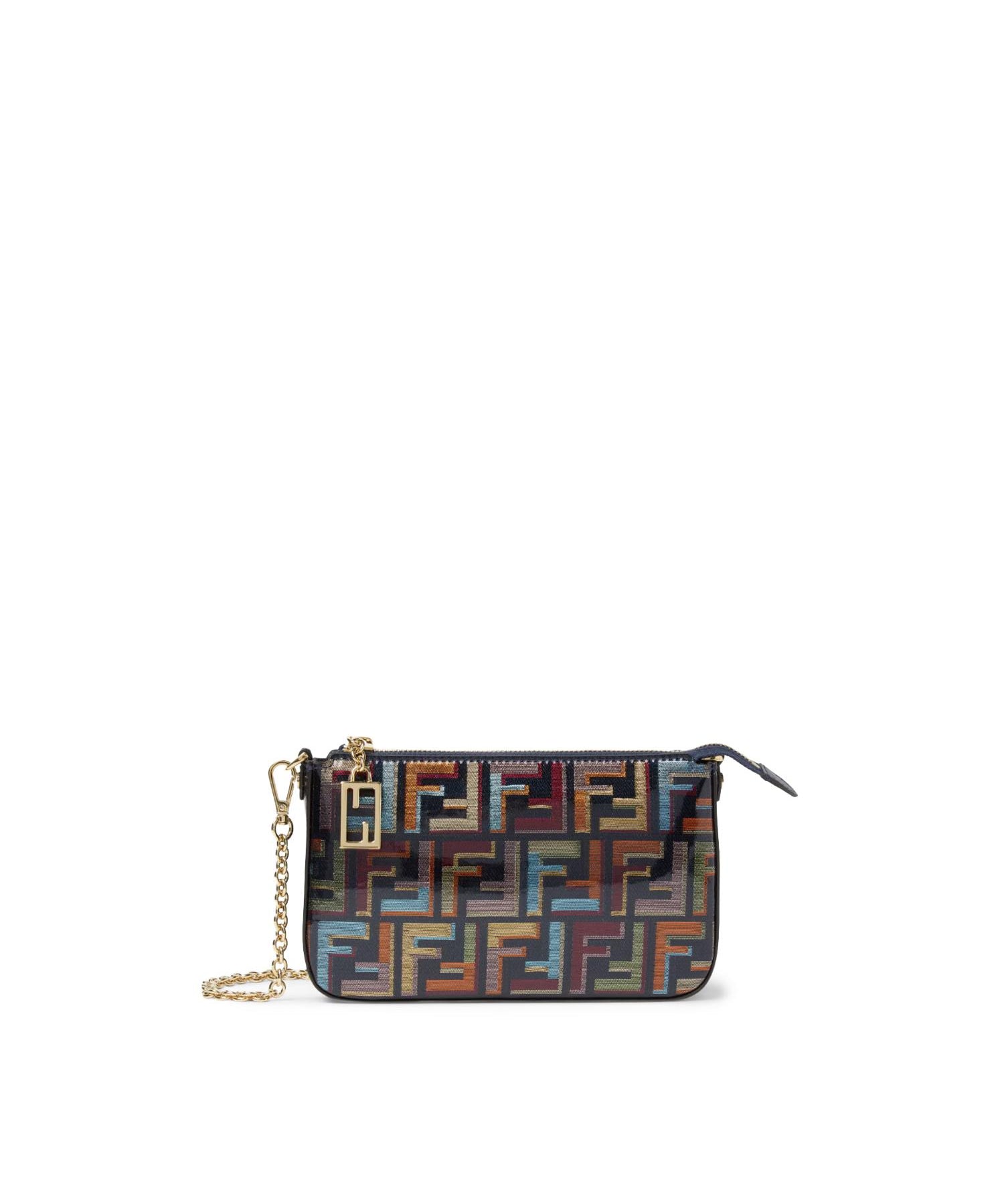 Pouch Baguette FF jacquard 8BS073 AW6QF1URO FENDI 