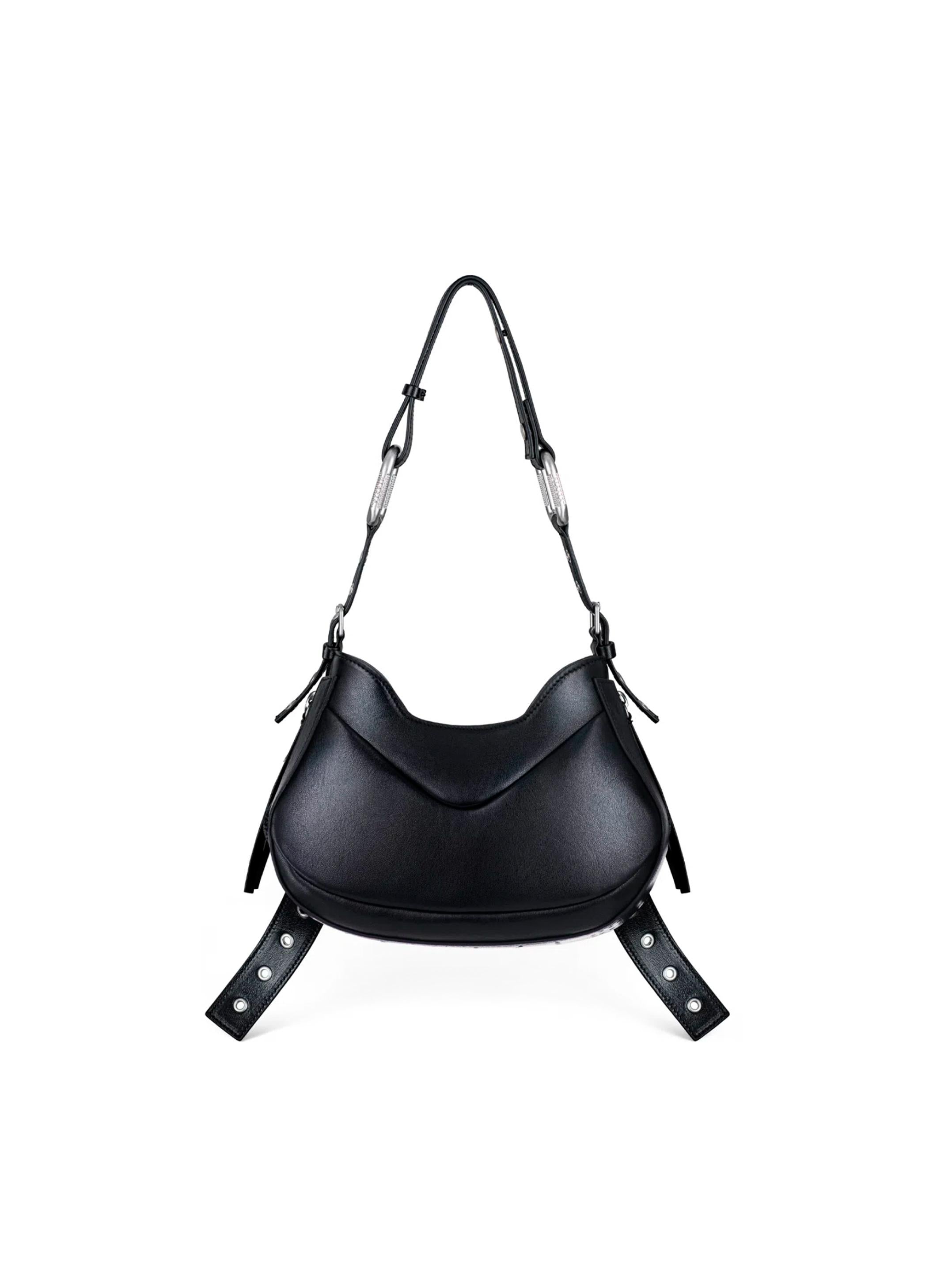 Borsa a spalla Y2K.002 FBBP70002 -NERO/NIKEL BIASIA 