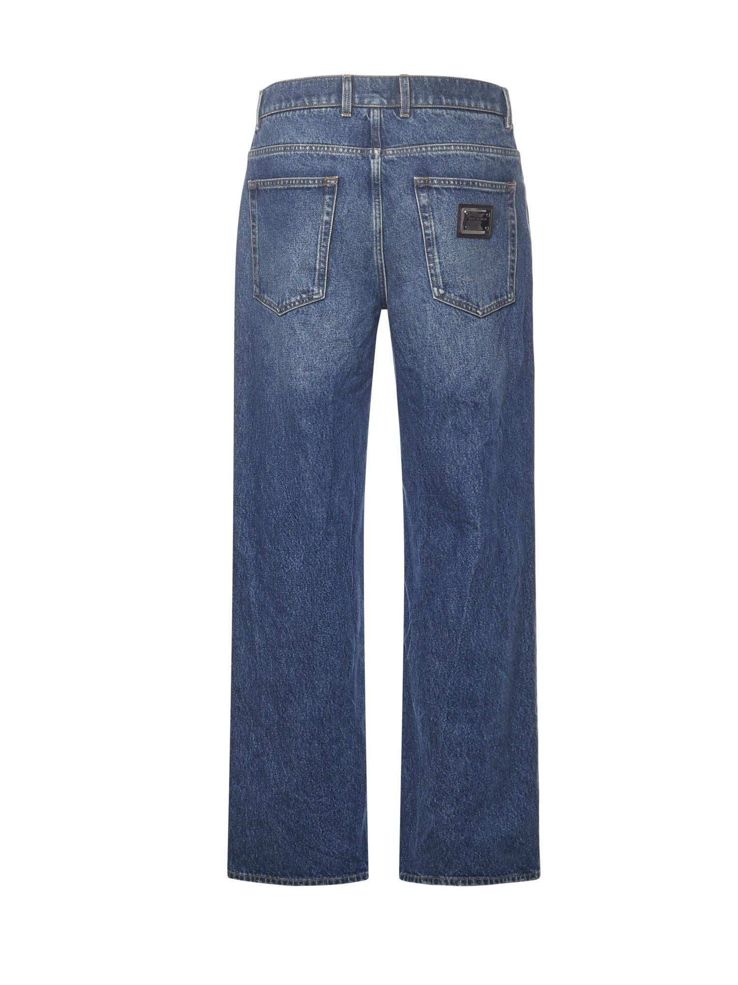 Jeans con patch logo GP0Q8D G8NZ9S9001 DOLCE & GABBANA 