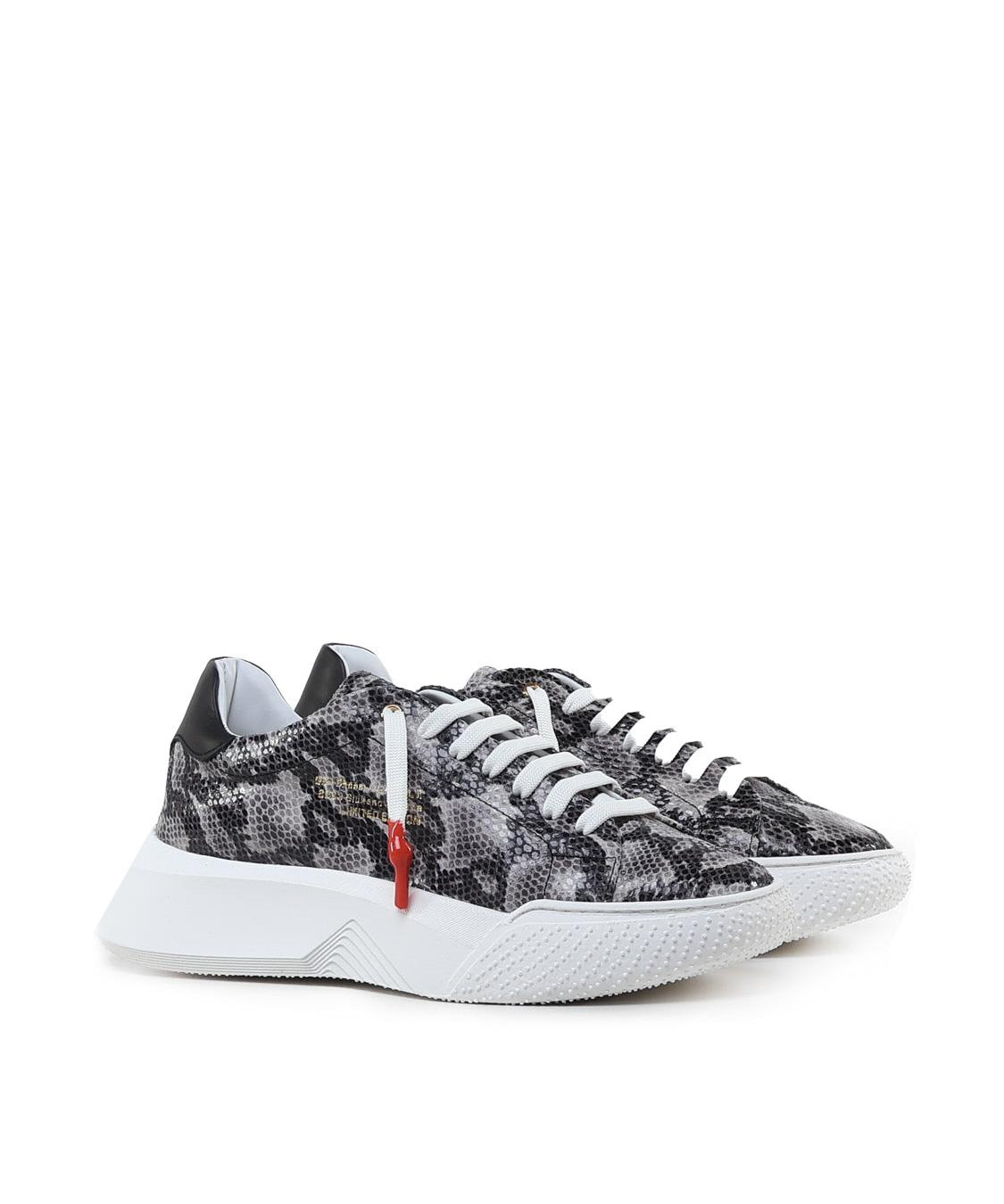 Sneakers Nemesis in nappa con stampa pitone NEMESIS2 PYTHONROCK GIULIANO GALIANO 
