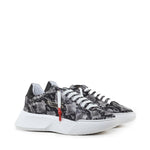 Sneakers Nemesis in nappa con stampa pitone NEMESIS2 PYTHONROCK GIULIANO GALIANO 