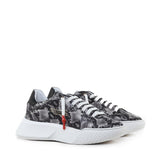 Sneakers Nemesis in nappa con stampa pitone NEMESIS2 PYTHONROCK GIULIANO GALIANO 
