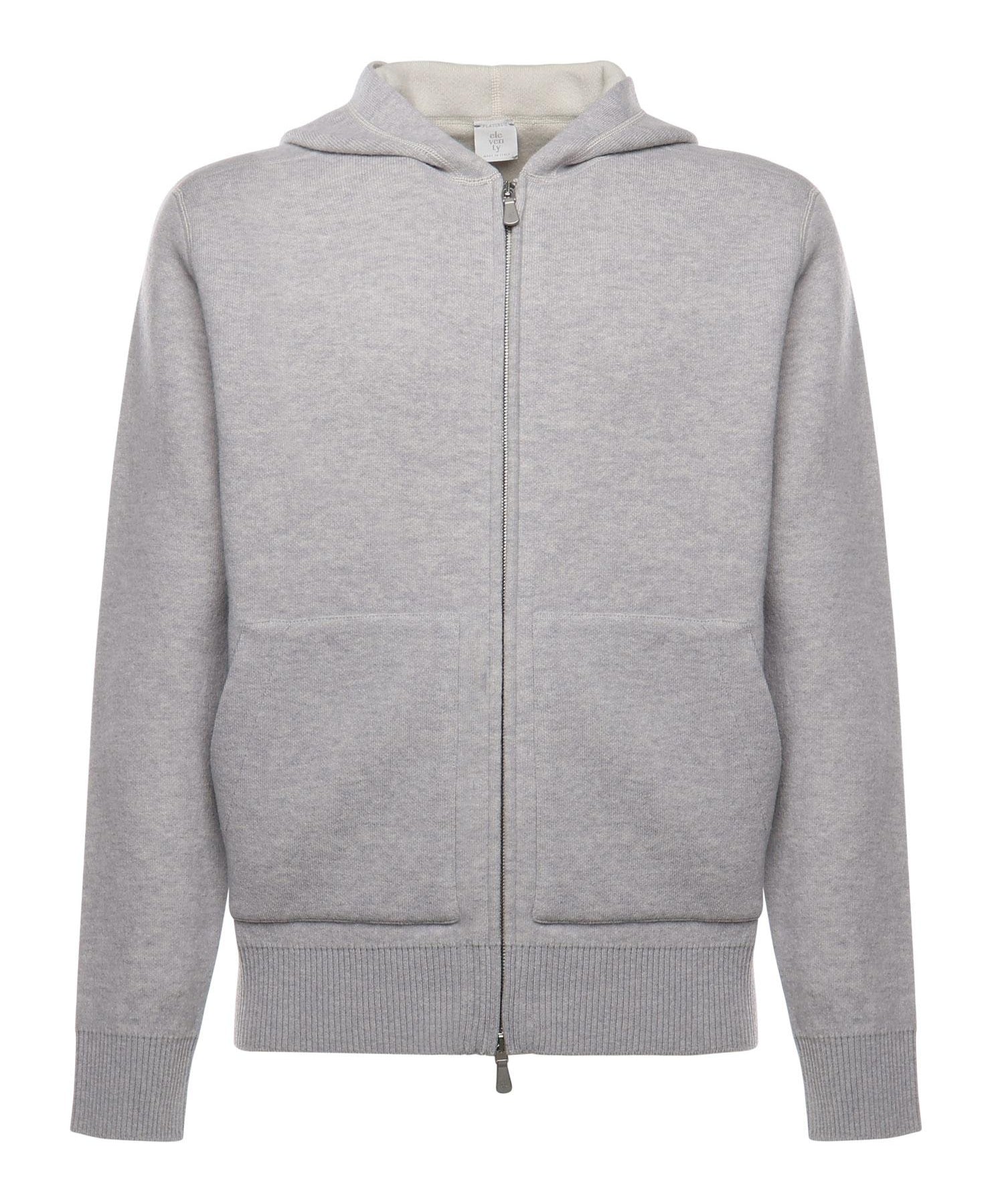 Felpa con zip in lana L76MAGL69MAG0L027 13-02 ELEVENTY 