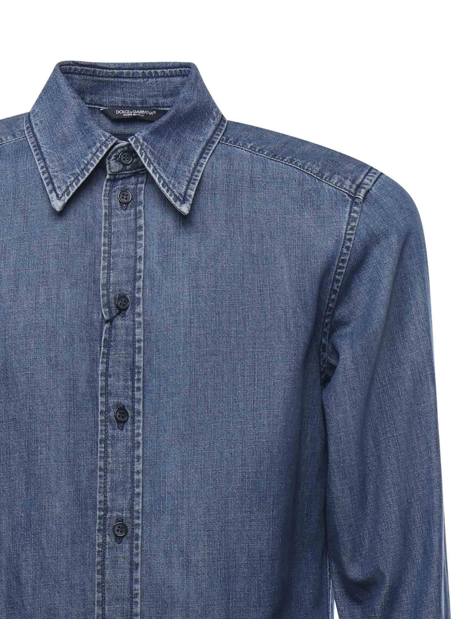 Camicia in denim G5IX8D G8LP1S9001 DOLCE & GABBANA 