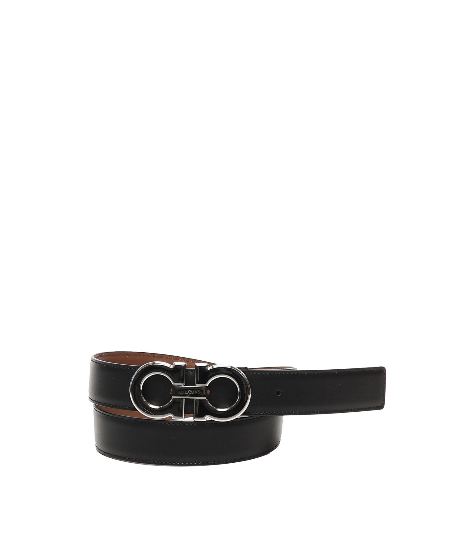 Cintura Gancini reversibile 670460 786324005 FERRAGAMO 