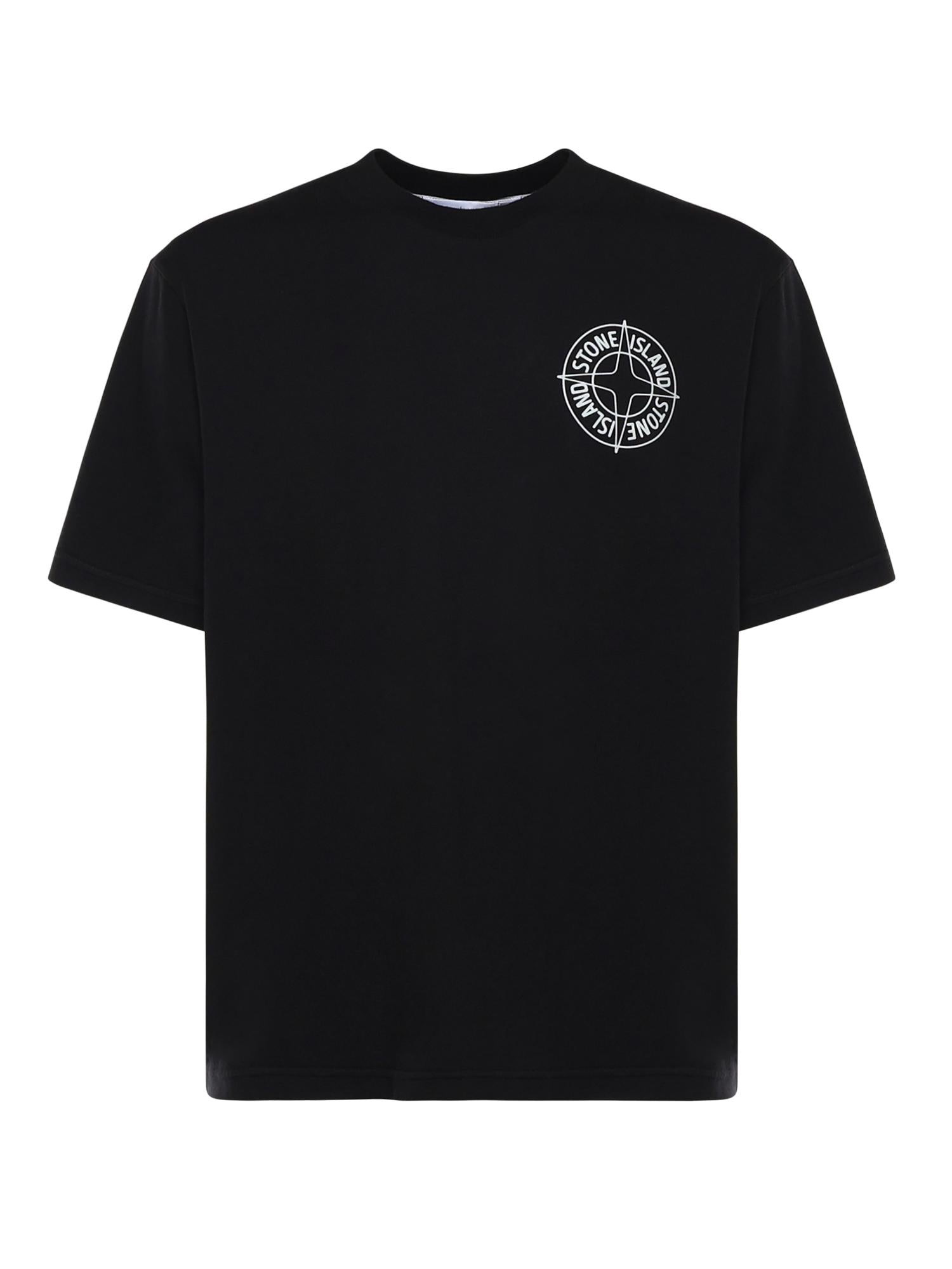 T-shirt con stampa 'Stone' L1S152100001 S0284V0029 STONE ISLAND 