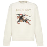 Felpa in cotone con EKD a punto croce 8110547 B7078 BURBERRY 