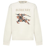 Felpa in cotone con EKD a punto croce 8110547 B7078 BURBERRY 