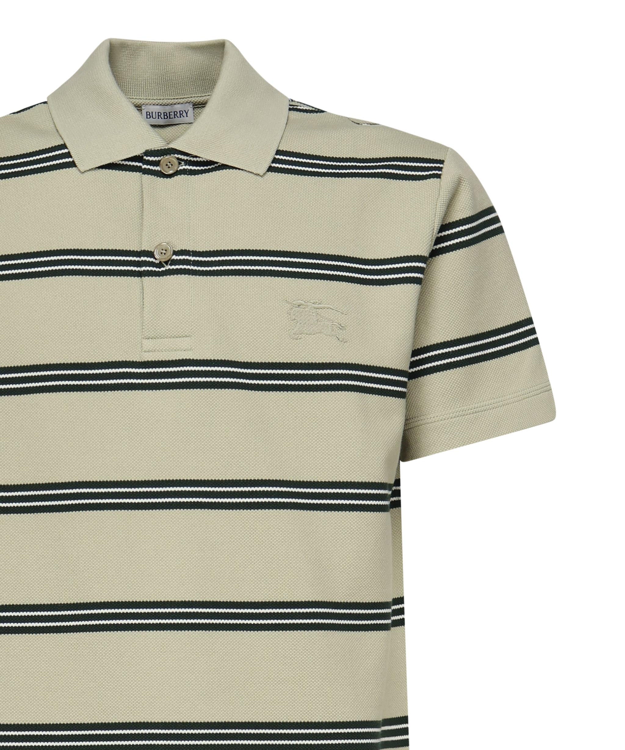 Polo in cotone a righe<BR/> 8106380 C2546 BURBERRY 