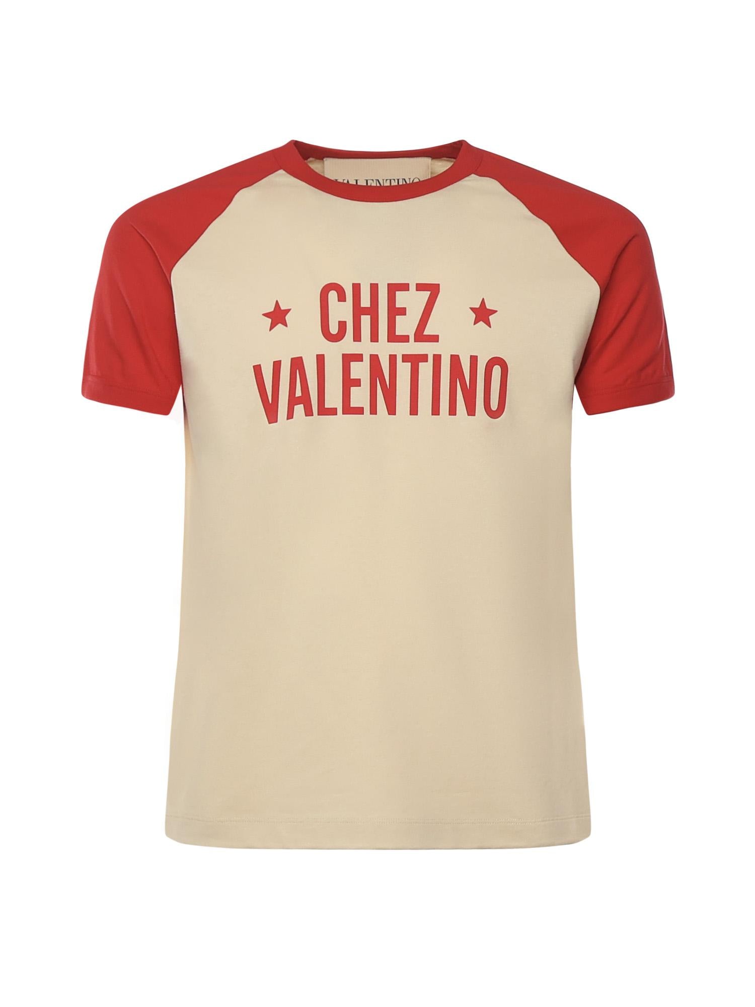T-shirt con stampa Chez Valentino 7V3MG17D AYCCLB VALENTINO GARAVANI 