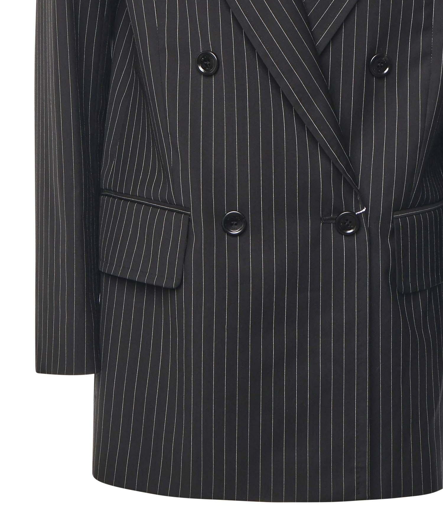 Blazer doppiopetto in lana gessata 2521046021600 002 MAX MARA 