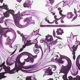 Foulard in twill di seta con stampa maiolica FN092R GDAOYHP3ON DOLCE & GABBANA 