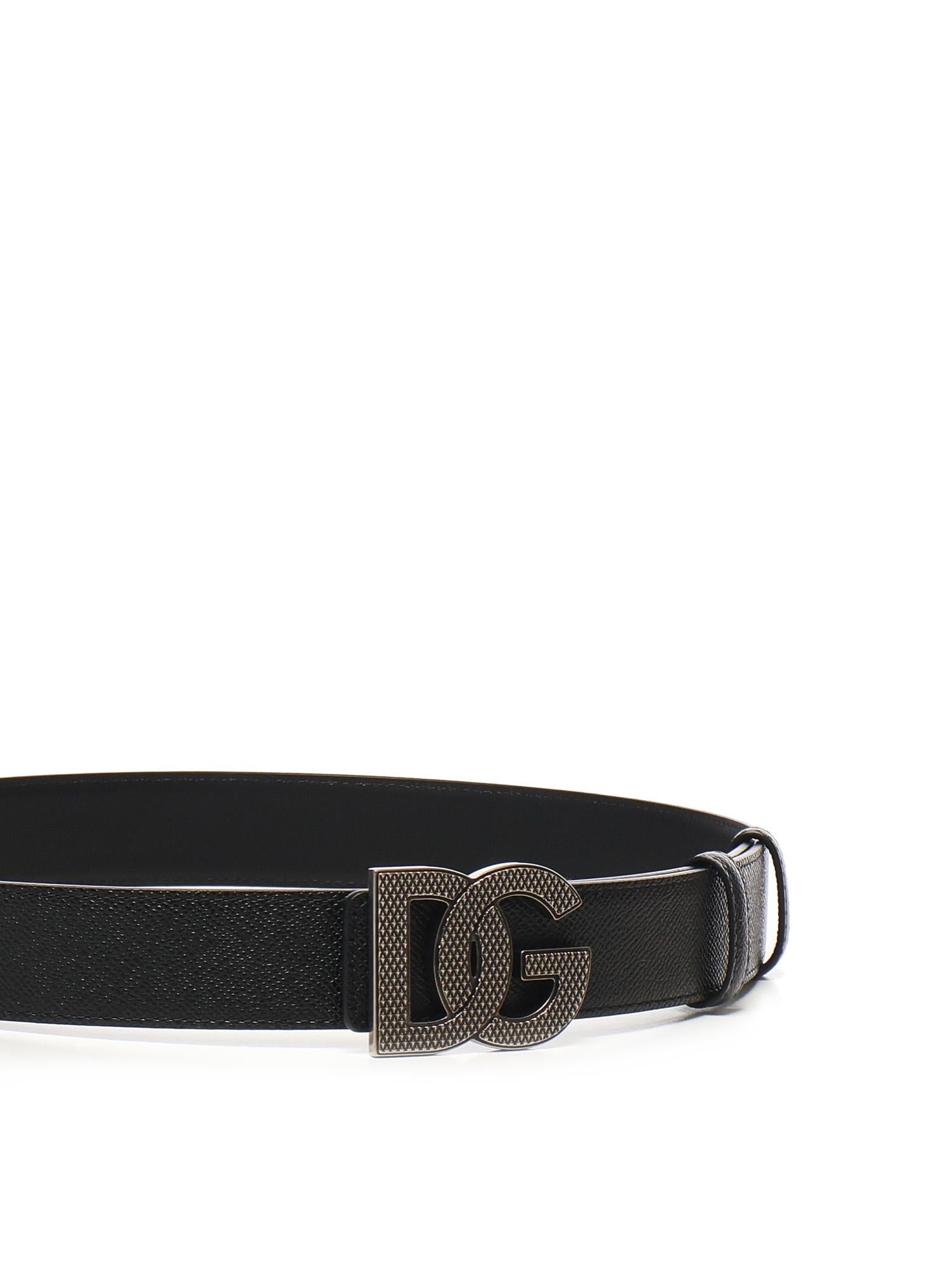 Cintura con logo in pelle di vitello BC4943 AG6518B956 DOLCE & GABBANA 