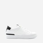 Sneakers King1 in pelle con inserto effetto coccodrillo pe 2021 KING1 -WHITE/GOLD GIULIANO GALIANO 