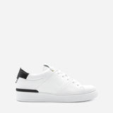 Sneakers King1 in pelle con inserto effetto coccodrillo pe 2021 KING1 -WHITE/GOLD GIULIANO GALIANO 