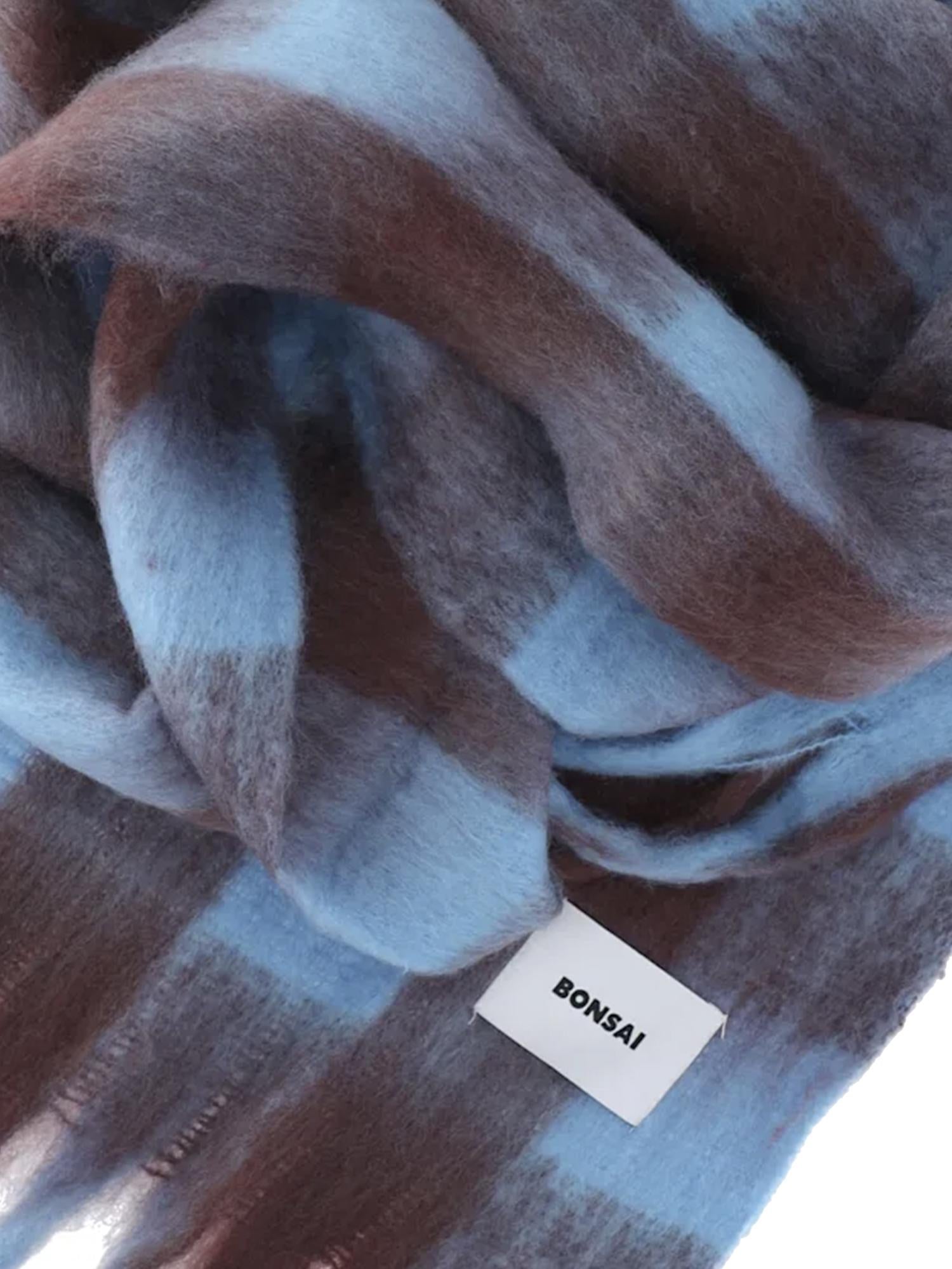 Sciarpa check con logo AC004V4 MUL BONSAI 