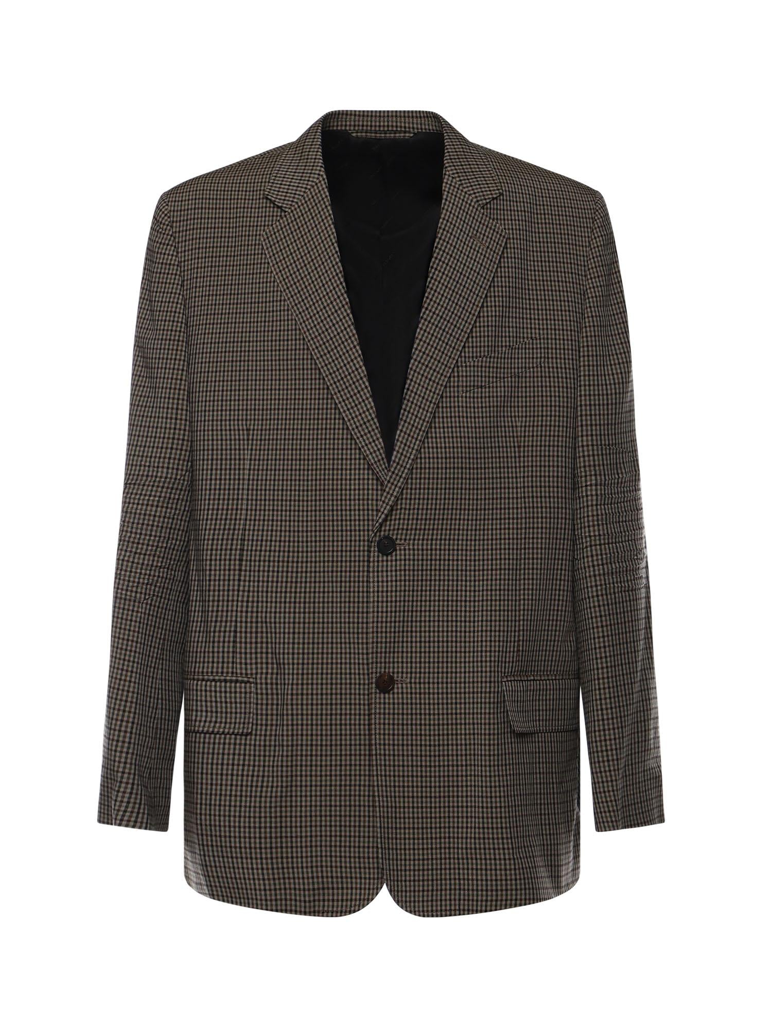 Blazer 'SB' in lyocell a quadri 850763 TTO382866 BALENCIAGA 